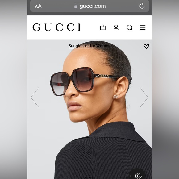 (NWT) Gucci RECTANGULAR FRAME SUNGLASSES Havana brown - Picture 13 of 13